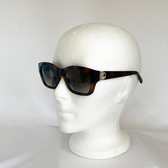 FERRAGAMO Womens SF1012S 53Mm Sunglasses Tortoise Gold Logo NEW - Picture 4 of 10